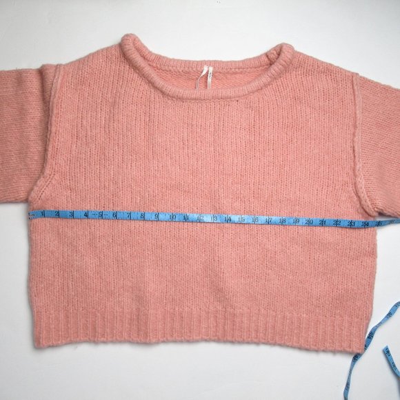 NWOT 💗 Anthropologie Maeve Boatneck Sweater Peach Pink - 1X (Plus) - Picture 4 of 8